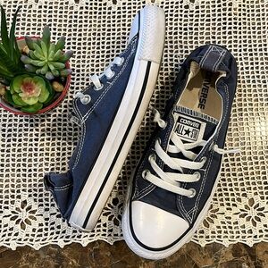 Converse Chuck Taylor All Star Shoreline Low Top Slip On Sneaker 7 Athletic Navy